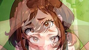 My Hero Academia's Ochaco Uraraka in explicit hentai