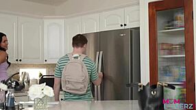 Beautiful stepmother in hardcore missionary and doggy style sex scenes