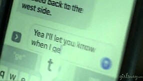 Text Message Interrupts Hot Lesbian Sex Keisha Grey And Haley Reed