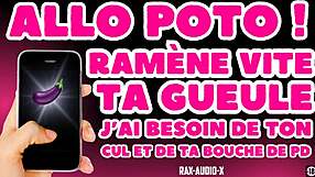 Will you open wide for your buddy turned daddy in this French gay domination audio?