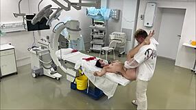 Big cock doctor fucks bubble butt nurse in hospital