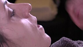 queen mona gives a close-up sensual blowjob to a big dick. cum shot lands right on her sexy face!