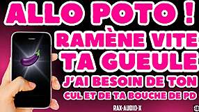 Will you open wide for your buddy turned daddy in this French gay domination audio?