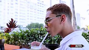 Fodendo o novinho gostoso with bent over doggystyle blowjob for Brazilian teen gay amateur fetish action