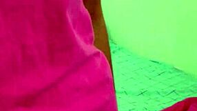 Horny blonde teen performs solo on webcam.