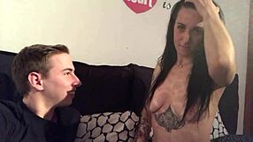 Martinamisspurple chats about her tits with porn actor Max Felicitas