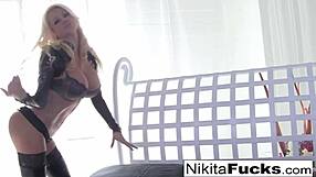 Hey, busty Nikita takes on a huge cock like a pro!