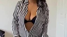 Young spanish babe shows big ass and natural tits homemade.