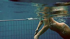 watch alla swim naked in the hot pool