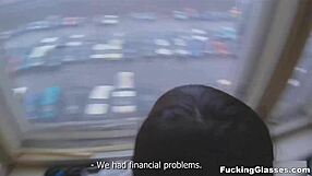 fucking a teen with glasses in a quickie