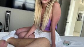 Blonde Step Mom Lindsey Lakes Solves Household Fantasy