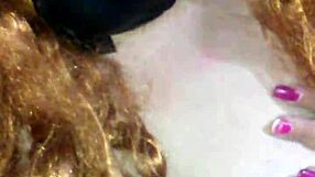 Black Woman Bound And Masturbates With Dildo