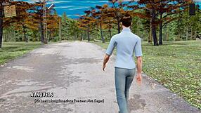 Exciting ripples in 3D anime game where clothes get ripped!