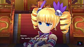 omg, riding hard in magicami koihime muso collab with wild 3some action