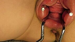 Ever Wonder How a Pumped Pussy Squirts Wildly When Opened with a Mirror?