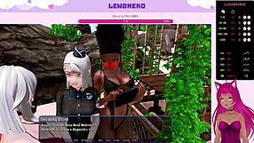 Vtuber LewdNeko gets naughty in Harem Hotel Part 30 at a wild hotel