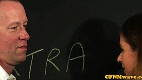 Hell Yeah, CFNM Femdom Wanking Teacher’s Hard Cock in Class!