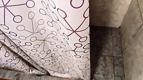 A shower scene turns into a homemade gay video with an unexpected orgasm