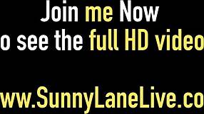 Super Sexy Sunny Lane Bangs Wet Pussy With Pink Dildo!
