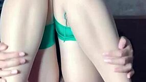 asian brunette wife masturbates with crystal toy to intense orgasm