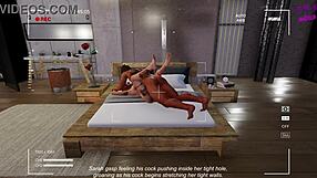 3DXChat game - Redhead gets what she deserves in this adult game