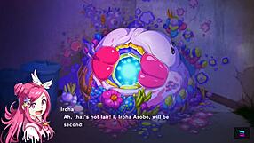 omg, riding hard in magicami koihime muso collab with wild 3some action