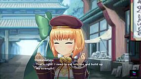 omg, riding hard in magicami koihime muso collab with wild 3some action