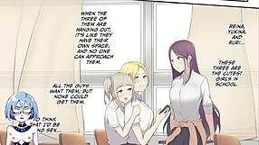 in imaizumi's house, the gals gather for another exciting adventure in this hentai game sequel