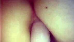 i'm an amateur teen playin with double dildo.