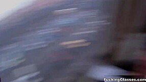 fucking a teen with glasses in a quickie