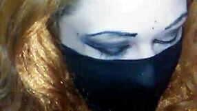 Black Woman Bound And Masturbates With Dildo