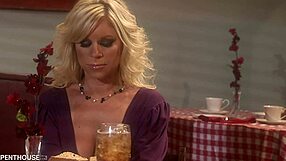 The wife, Ahryan Astyn, deepthroats her husband's cock and gets fucked hard for the last time