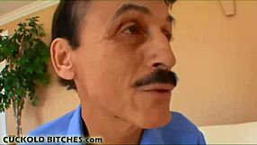 Watch me jerk off the neighbor in humiliating femdom scene