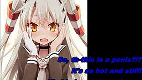 Amatsukaze and Shimakaze Provide Dual Jerk Off Instructions in Anime Style