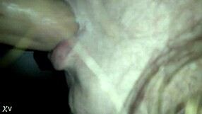 Real amateur MMF glory hole play with three people