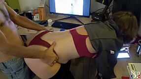 French Amateur Slut Spanked in Doggy Style