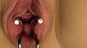 Ever Wonder How a Pumped Pussy Squirts Wildly When Opened with a Mirror?