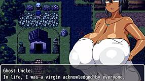 natsuki gets hot oil massage at beach in hentai game ep 8