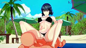 Tatsumaki and Fubuki with Old Man in Intense One-Punch Man Hentai