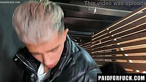 Gay gloryhole fun with amateur twink and hard-core sex