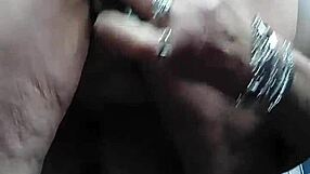 granny enjoys food play with hairy german grandmother