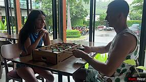 I losed the game and walked outside with cum on my face