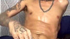 Skinny gay teen bares it all in homemade video