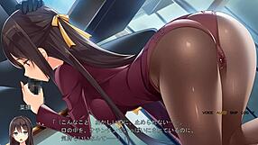 Feeling The Intense Emotions In Chikan Ochi As Shinri Counselor Meika Gives A Blowjob In Stockings, Black Scene