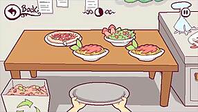 Teen 18+ Chef In Futanari Hentai Game Takes Huge Cock In Ass During Blowbang