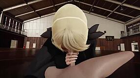 Pokemon Cynthia's Champion Blowjob in POV Full-Length Video