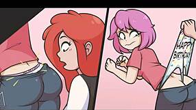 The story of cartoon girls getting wedgies.