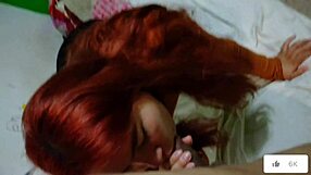 Infidel whore sucks her boyfriend's friend's cock in pov cumshot scene