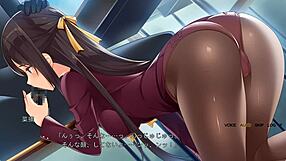 Feeling The Intense Emotions In Chikan Ochi As Shinri Counselor Meika Gives A Blowjob In Stockings, Black Scene