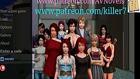 My new family bonds over intense handjob action with teen brunette.